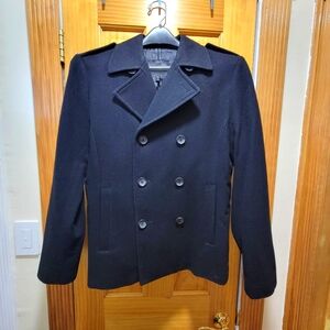 Express Double Breasted Wool Blend Pea Coat Size S